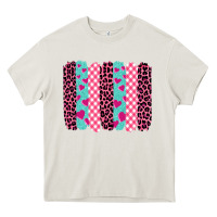 Cream valentine's day brushstrokes Heavy Core Tee - BarkalooDesign