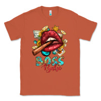 Copper Western Boss Babe Cigar Lip Classic Tee - BundleAndBundleShop