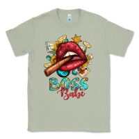 Matcha Western Boss Babe Cigar Lip Classic Tee - BundleAndBundleShop