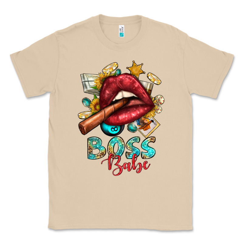 Western Boss Babe Cigar Lip Classic Tee by BundleAndBundleShop | Teevron