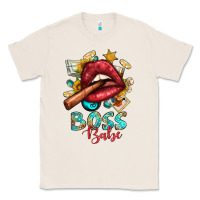 Natural Western Boss Babe Cigar Lip Classic Tee - BundleAndBundleShop
