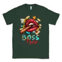 Sports Green Western Boss Babe Cigar Lip Classic Tee - BundleAndBundleShop