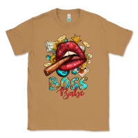 Toasted Coconut Western Boss Babe Cigar Lip Classic Tee - BundleAndBundleShop