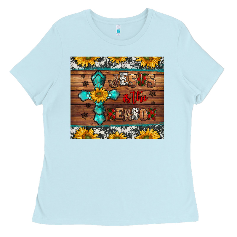 Jesus Is The Reason Christmas Ladies Tee by Jasminsmagicworld | Teevron