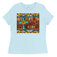 Baby Blue jesus is the reason christmas Ladies Tee - Jasminsmagicworld