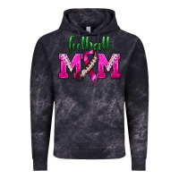 Cloud Black Football Mom Breast Cancer Vintage Hoodie - BundleAndBundleShop