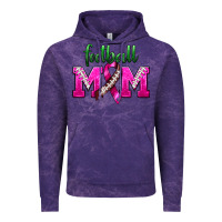 Cloud Purple Football Mom Breast Cancer Vintage Hoodie - BundleAndBundleShop
