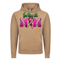 Vintage Coffee Football Mom Breast Cancer Vintage Hoodie - BundleAndBundleShop