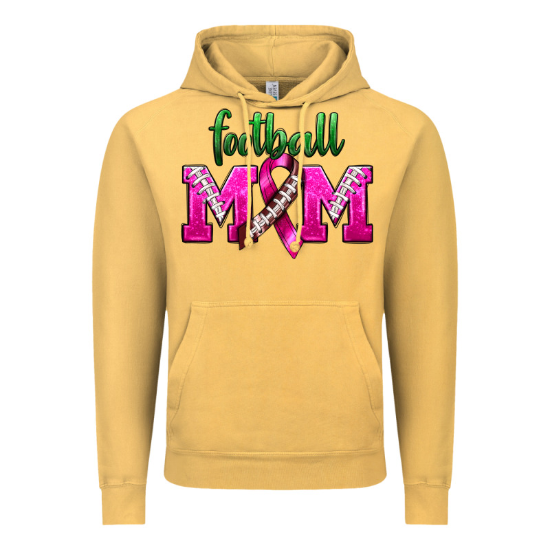 Football Mom Breast Cancer Vintage Hoodie by BundleAndBundleShop | Teevron