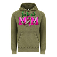 Vintage Olive Football Mom Breast Cancer Vintage Hoodie - BundleAndBundleShop
