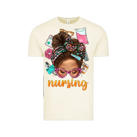 Vintage Arctic Messy Bun Nursing With Leopard Glasses Bbs Vintage Tee - BundleAndBundleShop
