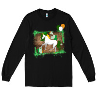 Black Unicorn Dabbing with Shamrock for St. Patricks Day Long Sleeve Tee - Bettercallsaul