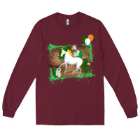 Unicorn Dabbing With Shamrock For St. Patricks Day Long Sleeve Tee | Teevron