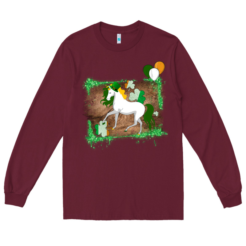 Unicorn Dabbing With Shamrock For St. Patricks Day Long Sleeve Tee by Bettercallsaul | Teevron