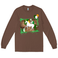Chestnut Unicorn Dabbing with Shamrock for St. Patricks Day Long Sleeve Tee - Bettercallsaul