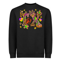 Black Texas Mardi Gras Heavyweight Sweatshirt - NancyCooperArtShop