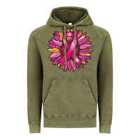 Vintage Olive breast cancer sunflower Vintage Hoodie - RanaPortraitStore