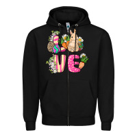 Black Love Easter Day Zipper Hoodie - HowdyJamesFarm