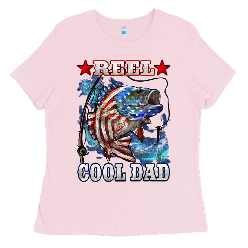 Reel Cool Dad Bass Ladies Tee by LillyAllenDesigns | Teevron