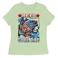 Matcha Reel Cool Dad Bass Ladies Tee - LillyAllenDesigns