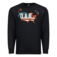 Black All american dad Premium Sweatshirt - FaDigitalArtStudio
