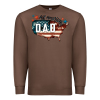 Chestnut All american dad Premium Sweatshirt - FaDigitalArtStudio