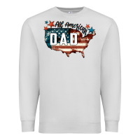Dove Grey All american dad Premium Sweatshirt - FaDigitalArtStudio