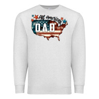 Oatmeal Heather All american dad Premium Sweatshirt - FaDigitalArtStudio