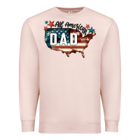 Pale Pink All american dad Premium Sweatshirt - FaDigitalArtStudio