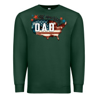 Sports Green All american dad Premium Sweatshirt - FaDigitalArtStudio