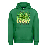 Emerald Not Lucky Simply Blessed Urban Hoodie - CowhideDigitalArt
