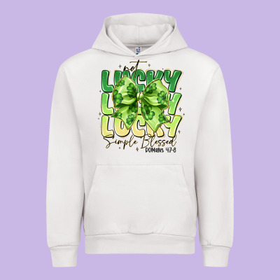 Not Lucky Simply Blessed Urban Hoodie Designed By Cowhidedigitalart