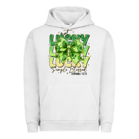 Pigment Lunar Rock Not Lucky Simply Blessed Urban Hoodie - CowhideDigitalArt