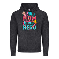 Vintage Black My Mom Is My Hero Breast Cancer Vintage Hoodie - BundleAndBundleShop
