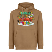 Toasted Coconut Normal is overrated Heavyweight Hoodie - FaDigitalArtStudio