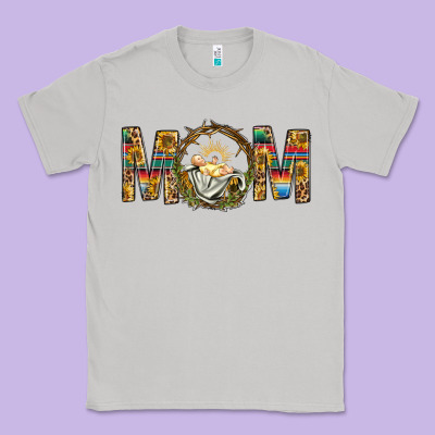 Western Mom With Baby Jesus Classic Tee Designed By Bundleandbundleshop