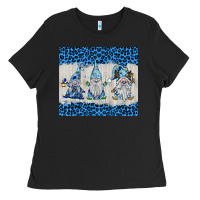 Black snowy christmas gnomes Ladies Tee - BarkalooDesign