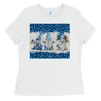 White snowy christmas gnomes Ladies Tee - BarkalooDesign