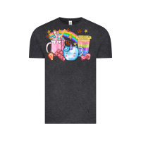 Vintage Black Unicorn Coffee Cup With Star Bbs Vintage Tee - BundleAndBundleShop