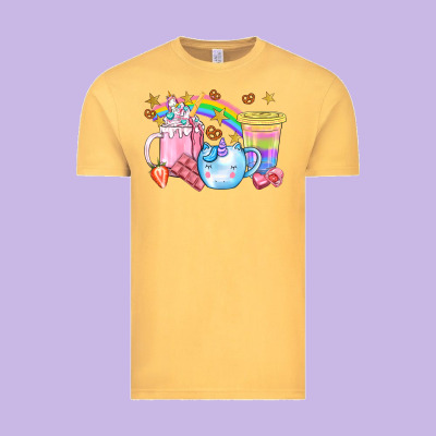 Unicorn Coffee Cup With Star Bbs Vintage Tee Designed By Bundleandbundleshop