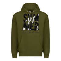 Army Green Summer Vibes Black White Cowhide Premium Hoodie - CowCowDesign