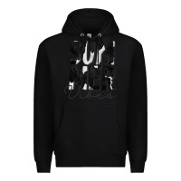 Black Summer Vibes Black White Cowhide Premium Hoodie - CowCowDesign