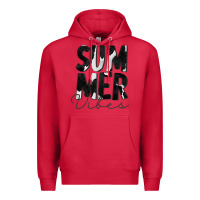 Cardinal Summer Vibes Black White Cowhide Premium Hoodie - CowCowDesign