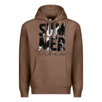 Chestnut Summer Vibes Black White Cowhide Premium Hoodie - CowCowDesign