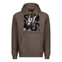 Coffee Summer Vibes Black White Cowhide Premium Hoodie - CowCowDesign