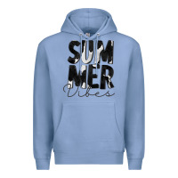 Colony Blue Summer Vibes Black White Cowhide Premium Hoodie - CowCowDesign