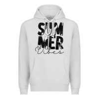 Dove Grey Summer Vibes Black White Cowhide Premium Hoodie - CowCowDesign