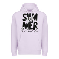Lilac Summer Vibes Black White Cowhide Premium Hoodie - CowCowDesign