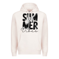 Pale Pink Summer Vibes Black White Cowhide Premium Hoodie - CowCowDesign