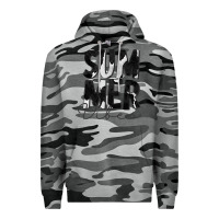 Slate Camo Summer Vibes Black White Cowhide Premium Hoodie - CowCowDesign